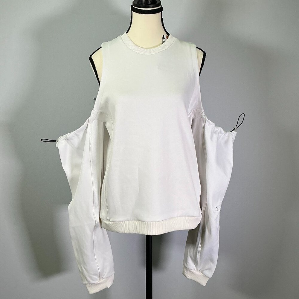 Artica-Arbox Cold Shoulder Women's Size S Optic White Sweater NWT